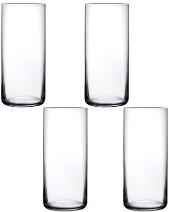 Nude Glass Set Of 4 Finesse Long Drink Glasses