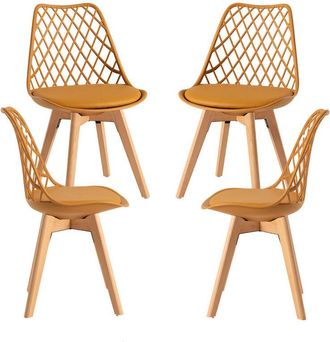 Regalos Miguel Packs Sillas Comedor - Pack 4 Sillas Mima - Mostaza