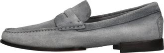Santoni Suede Loafers - Heren - Loafers - Grijs - 41 1/2 EU - Leer - Schoenen