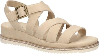Easy Street Madeline Slingback Platform Wedge Sandal in Beige at Nordstrom, Size 6.5