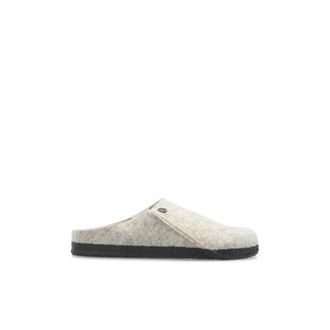 Birkenstock Slippers Zermatt Rivet - Dames - Pantoffels - Grijs - 35 EU - Leer - Schoenen
