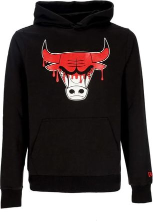 New Era Chicago Bulls Lichtgewicht Hoodie Zwart/Rood - Heren - Hoodies - Zwart - L - Katoen - Hoodies & sweatvesten