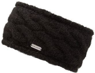 Chillouts Stirnband CHILLOUTS Iris Headband, Damen, schwarz, Feinstrick, Materialmix, unifarben, M&uuml;tzen Stirnband, Breites, w&auml;rmendes Stirnband