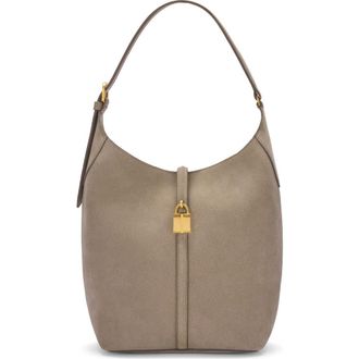DeMellier The Siena Leather Bucket Bag in Light Taupe at Nordstrom