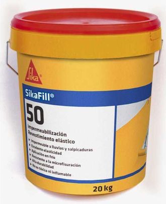Sika Sikafill-50 Rojo Teja Cubo 20 Kg Sika