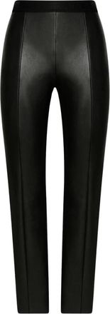 Wolford Jenna Broeken - Dames - Vrijetijds broeken - Zwart - M - Wol - Broeken
