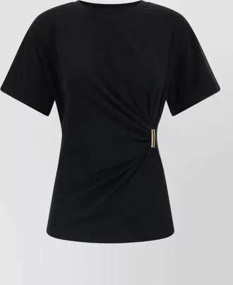 Pinko draped cotton jersey t-shirt