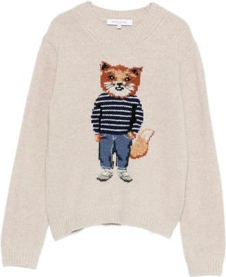 Maison Kitsuné Mujer, Jerseys, Beige, Talla: S