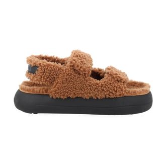 Moon Boot Sandalen van schapenvacht - Heren - Schoenen - Bruin - Maat: 36 EU Leer