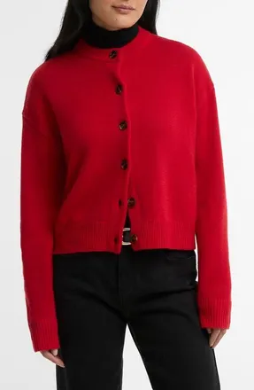 Barbour Woodhouse Cardigan in Crimson at Nordstrom, Size 12