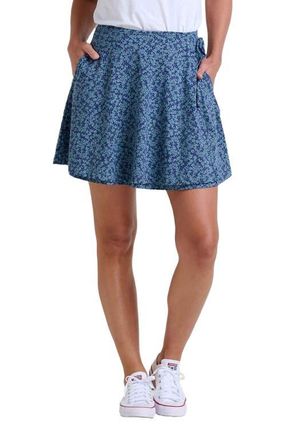Toad & Co Freesia Wrap Skirt in True Navy Tonal Print at Nordstrom, Size Large