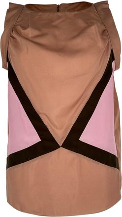 Marni Colorblock Sleeveless Top in Multicolor Silk