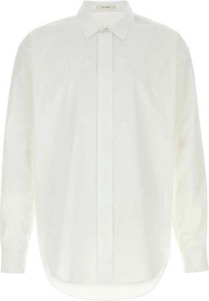 The Row Nilo Shirt - Heren - Zakelijke Overhemden - Wit - L - Katoen - Overhemden