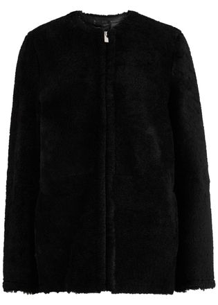 Toteme Shearling Coat - Black - 40 (UK12 / M)