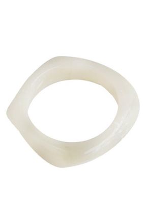 Panacea Resin Bangle in White at Nordstrom