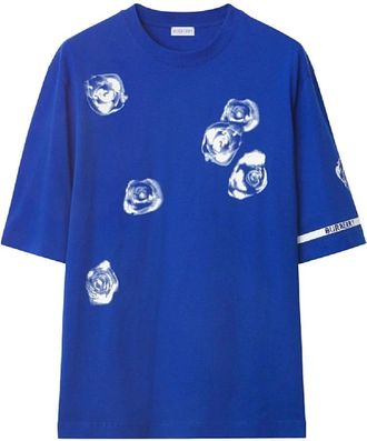 Burberry T-Shirt - Heren - T-shirts - Blauw - S - Tops
