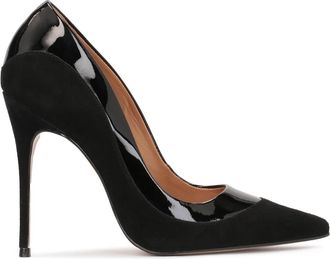 Kazar Chique Zwart Lederen Su&egrave;de Pumps. Dit product valt groot uit. - Dames - Pumps - Zwart - 37 EU - Su&egrave;de - Schoenen