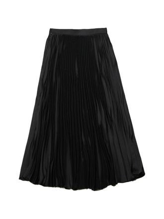 Jil Sander Pleated Midi Skirt - Black