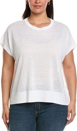 Eileen Fisher Eileen Fisher Plus Crewneck Linen-Blend Vest