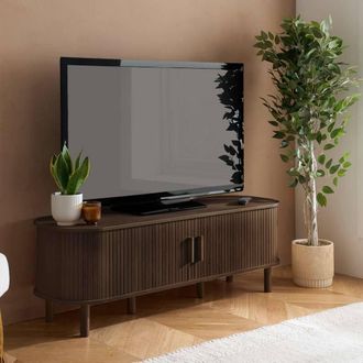 Birlea Axel Fluted TV Unit Walnut in Brown
