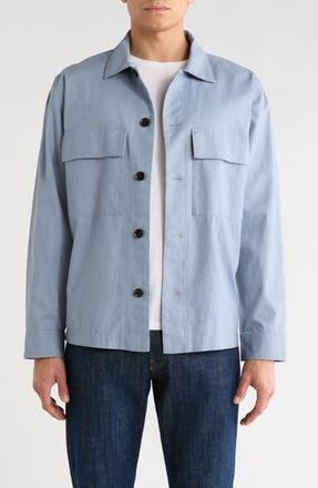 Rodd & Gunn Calliope Island Linen Blend Shirt in Slate at Nordstrom Rack, Size Xx-Large