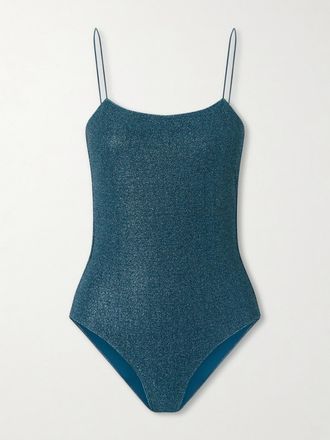 Os&eacute;ree Costume Da Bagno Metallizzato Lumi&egrave;re - Blu