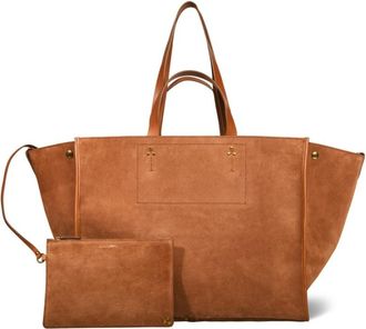 Jerome Dreyfuss Leon L Tote Bag - Dames - Shoppers - Bruin - ONE Size - Leer - Tassen