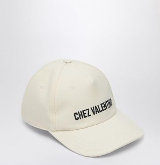 Valentino Garavani Chez Valentino ivory baseball cap