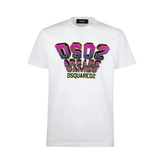 Dsquared2 Heren, Tops, Wit, Maat: XL Katoen