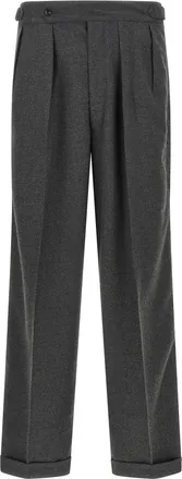 Cellar Door Gray Polyester Casual Mens Pants