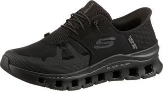 Skechers Slip-On Sneaker SKECHERS GLIDE-STEP PRO, Herren, Gr. 43, schwarz unifarben, Textil, Schuhe Slip-On Sneaker, Laufschuh, Trainingsschuh mit flexibler Tr