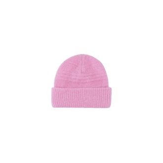 Ganni Accessoires, Dames, Roze, ONE Size, Wol, Soft Wool Beanie