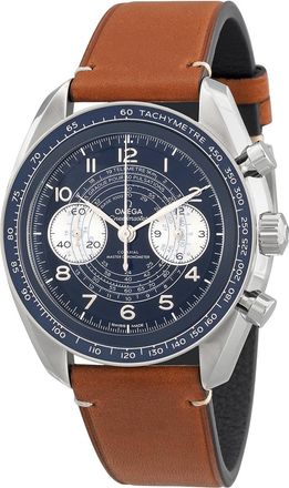 Omega Pre-owned Omega Speedmaster Chronograph Blue Dial Mens Watch 329.32.43.51.03.001