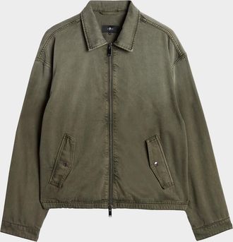 7 For All Mankind Men & apos;s Aviator Cotton-Blend Jacket