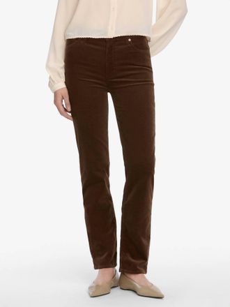 Frame Denim Le Sleek Straight Corduroy Pant In Bitter Chocolate