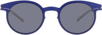 Mykita NO1 SUN-MARLENE-INTERNATIONAL BLUE Grey Round Unisex Sunglasses NO1 SUN-MARLENE 138 51