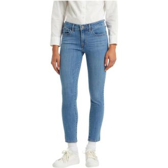 Levi's 711 Skinny Jeans Womens Blue Denim Stretch Wash PALL550