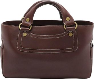 Celine Celine Brown Calfskin Boogie Tote (Authentic Pre-Loved)