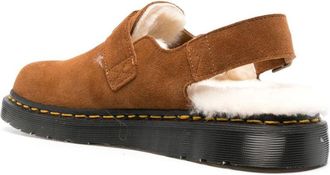 Dr. Martens Mens Jorge Shearling Mules Brown Shoes > Loafers & Sandals