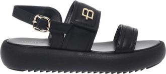 Baldinini Nappa Sandaal - Dames - Sandalen - Zwart - 37 1/2 EU - Leer - Schoenen