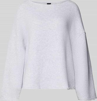 Boss Orange by Hugo Boss BOSS Orange Relaxed Fit Sweatshirt aus Baumwoll-Mix Modell C_ENELY in Hellgrau Melange, Gr&ouml;&szlig;e XL