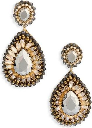 Deepa Gurnani Sisina Drop Earrings in Gunmetal at Nordstrom Rack