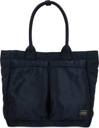 Porter-Yoshida & Co. Borsa tote con applicazione - Blu