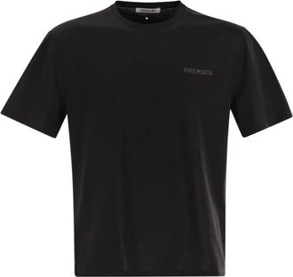 Premiata Katoenen Jersey T-shirt - Heren - T-shirts - Zwart - M - Katoen - Tops