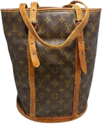 Louis Vuitton Pre-owned Bucket Bags, female, Brown, Size: ONE SIZE Pre-owned Bucket Bag