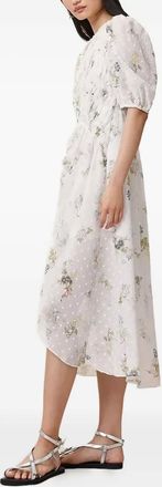 AllSaints Abito a fiori - Bianco