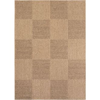 Nazar Rugs Alfombra interior/exterior con aspecto de yute - 140x200