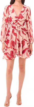 Misa Megan Dress In Cherry Flora