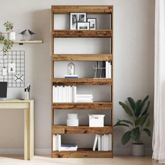 vidaXL Libreria Legno vecchio 80 x 30 x 198 cm Legno multistrato - Vidaxl