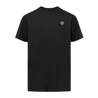 Stone Island Logo Patch T-Shirt - Tops - Hombre - Negro - 2XL